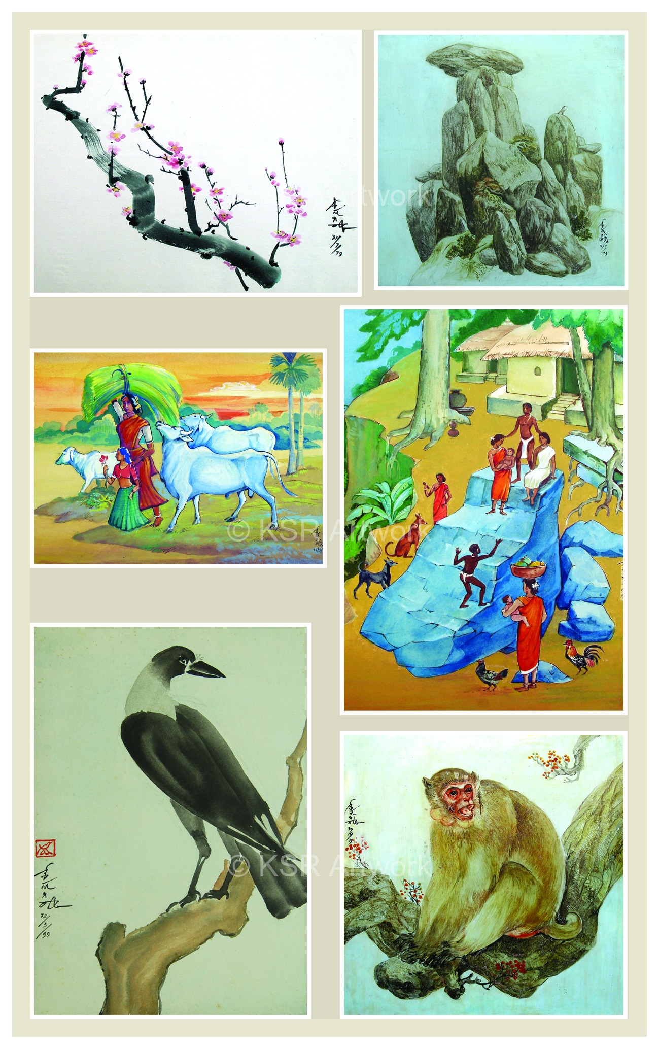 Painting by Kondapalli Seshagiri Rao