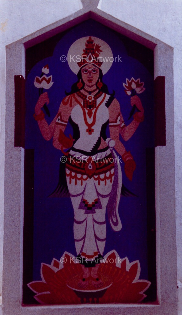 Mural by Kondapalli Seshagiri Rao